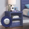 NicBex Metal Nightstand with 2 Open Storage Compartment,Bedside Table with USB Ports for Bedroom,Living Room - 2 of 4