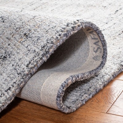 Camel & Black Abstract Tufted Wool-Blend 5' x 8' Area Rug