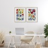 Stupell Industries Scandinavian Wild Flowers 2pc Framed Print Under Glass Set - 2 of 4