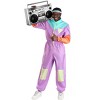 HalloweenCostumes.com Men's 80's Purple Tracksuit Costume | Retro 80's Themed Outfit for Halloween, Parties, and Throwback Events - 3 of 4