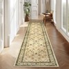 Machine Washable Boho Area Rug - Ultra-Thin Low Pile Carpet, Lightweight Indoor Rug, Non Slip Floral Rug for Living Room, Bedroom, Dining Room - 3 of 4