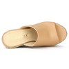 Allegra K Women's Open Toe Padded Insole Slip-on Platform Espadrille Sandals - 4 of 4