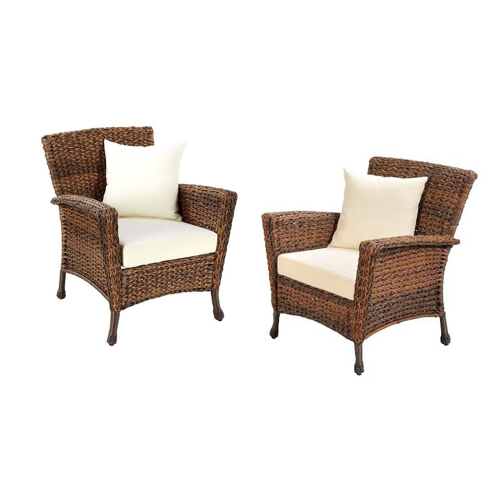2pc Faux Sea Grass Collection Patio Set W Unlimited
