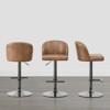 Spruce&Spring Modern Adjustable Swivel Bar Stools Set with Arched Footrest - 4 of 4