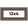 PosterPalooza | Panoramic Ornate Black Picture Frame - UV Acrylic, Foam Board Backing, Hanging Hardware - 2 of 4