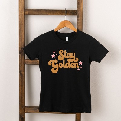 The Juniper Shop Stay Golden Stars Toddler Short Sleeve Tee