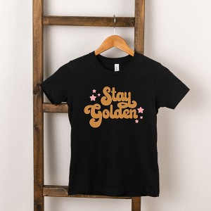 The Juniper Shop Stay Golden Stars Toddler Short Sleeve Tee - 1 of 2