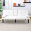 67'' PVC Multi-Functional Sofa Bed with Foldable Design, Cup Holder, Spacious Seating and Suitable for Various Spaces - 4 of 4
