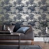 Meadow Notte Blue and Gold Trees Paste the Wall Wallpaper - 2 of 4
