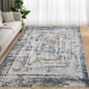Machine Washable Area Rug Modern Abstract Non Slip Non Shedding Rug Foldable Stain Resistant Low Pile Indoor Carpet for Living Room Bedroom - 3 of 4
