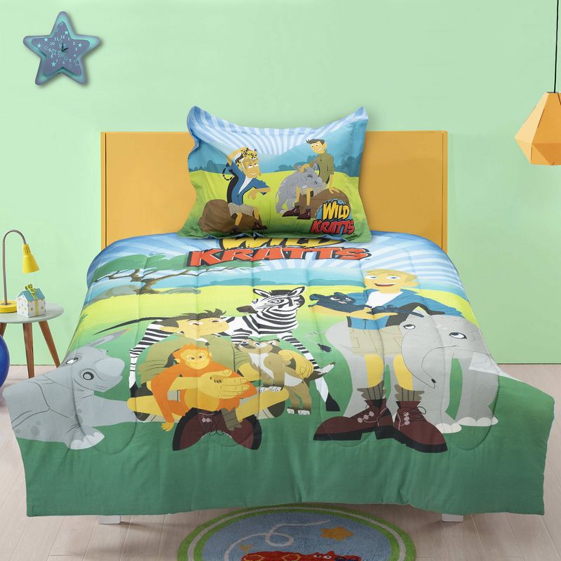 Wild Kratts Baby Animal Print Comforter and Sham Set - Twin, 1 of 6