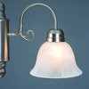 Yosemite Home Decor 1433-3SN Manzanita 3 Light Chandelier, Frosted White Marble Glass Shades, Satin Nickel Finished Frame - 2 of 3