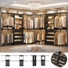 Aheaplus Walk-In Closet Organizer with 8 Hanging Rods, Wardrobe Closet System with Shelves - 2 of 4