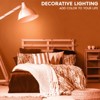 Luxrite A19 LED Orange Edison Light Bulb, 4.5W=60W Equivalent, Clear Glass Filament, UL Listed, Indoor Outdoor, Porch, E26 Standard Base 2 Pack - 2 of 4