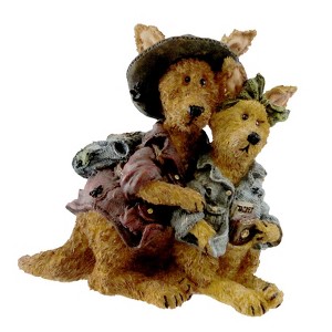 Boyds Bears 3.0 Inch Joey & Alice Outback...The Trekkers Noah's Ark Bearstone Kangaroo Animal Figurines - 1 of 3