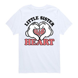 Girls' - Disney - Little Sister Big Heart Short Sleeve Graphic T-Shirt - 1 of 4