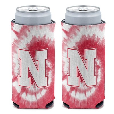 NCAA Nebraska Cornhuskers Tie-Dye Slim Can Cooler