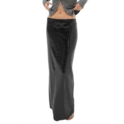 Women's Elettra Sequin Column Skirt - LNA