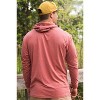Burlebo Men's Long Sleeve Hoodie Sweatshirt (Heather Brick, Small) - 2 of 2