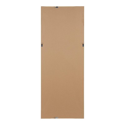 White Full Length Rectangular Wall Mirror with Beveled Edge