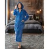 ADR Women's Zip Up Robe with Hood, Women's Long Zipper Robe, Warm Cozy Hooded Bathrobe - 2 of 3
