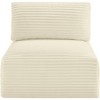 Meridian Furniture,Shaggy Corduroy Performance Fabric Armless Chair - 2 of 4