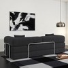 PAGED Compression Sofa Floor-Standing Sofa Bed Convertible Pudding Block Sofa with L-Type Armrest Backrest Design for Living Room - 4 of 4