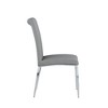 Chintaly Imports,Contemporary Upholstered Cantilever Side Chair - Set of 4 - 4 of 4