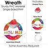 Big Dot of Happiness Holi Hai - Outdoor Festival of Colors Party Decor - Front Door Wreath - 3 of 4