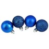 Northlight 96ct Shatterproof 4-Finish Christmas Ball Ornament Set 1.5" - Blue - 2 of 2