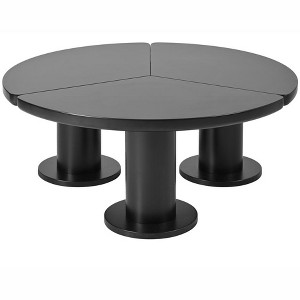 XINGHANZHENXUAN Easy Assembly Round Petal-Shaped Coffee Table, Center Table for Living Room - 1 of 4