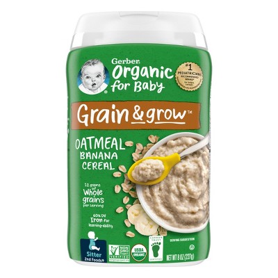 Image of Gerber Organic Banana Baby Cereal - 8oz