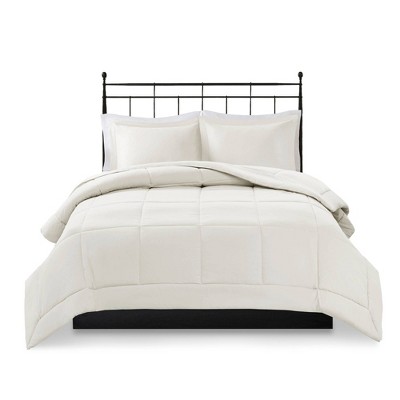 Ivory Full Down Alternative Comforter Set with Shams