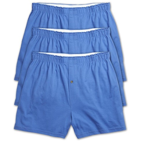 Harbor Bay 3 Pack Solid Knit Boxers - Men's Big And Tall Royal Blue 5x ...