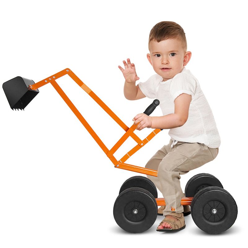 Costway Heavy Duty Kid Ride-on Sand Digger Digging Scooper Excavator for Sand Toy, 1 of 9