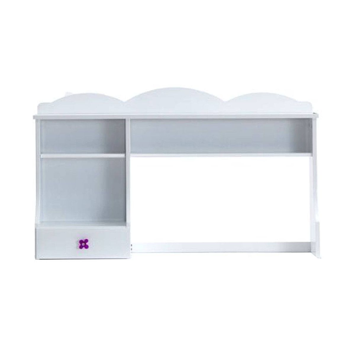 Meyer Hutch White - Acme Furniture: Office Hutch Tops with Fixed Shelf & Storage Drawer - thumbnail 6
