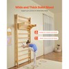 VEVOR Swedish Ladder Wall Gym, 10-Level Solid Wood Indoor Jungle Gym, 220lbs Loading Indoor Playground Climbing Ladder for Kid Adults,Natural - 4 of 4