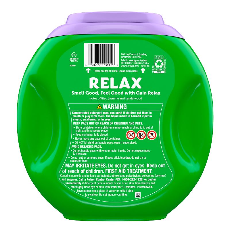Gain Flings Relax Laundry Detergent, 3 of 12