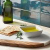 4oz Porcelain Square Dip Bowl White - Threshold™: Small Serving Ramekin, Microwave & Dishwasher Safe - image 2 of 3