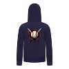 Everyday Kids Baseball Boys Zip Up Hoodie – Bold Home Plate, Crossed Bat & Baseball Sweatshirt - 4 of 4