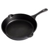  Victoria SKL-210 Cast Iron Skillet. Frying Pan with Long  Handle, 10, Black: Home & Kitchen