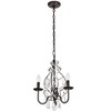 Elegant Lighting BLAISE Collection Pendant D15 H20 Lt:3 Oil rubbed bronze Finish - 3 of 4