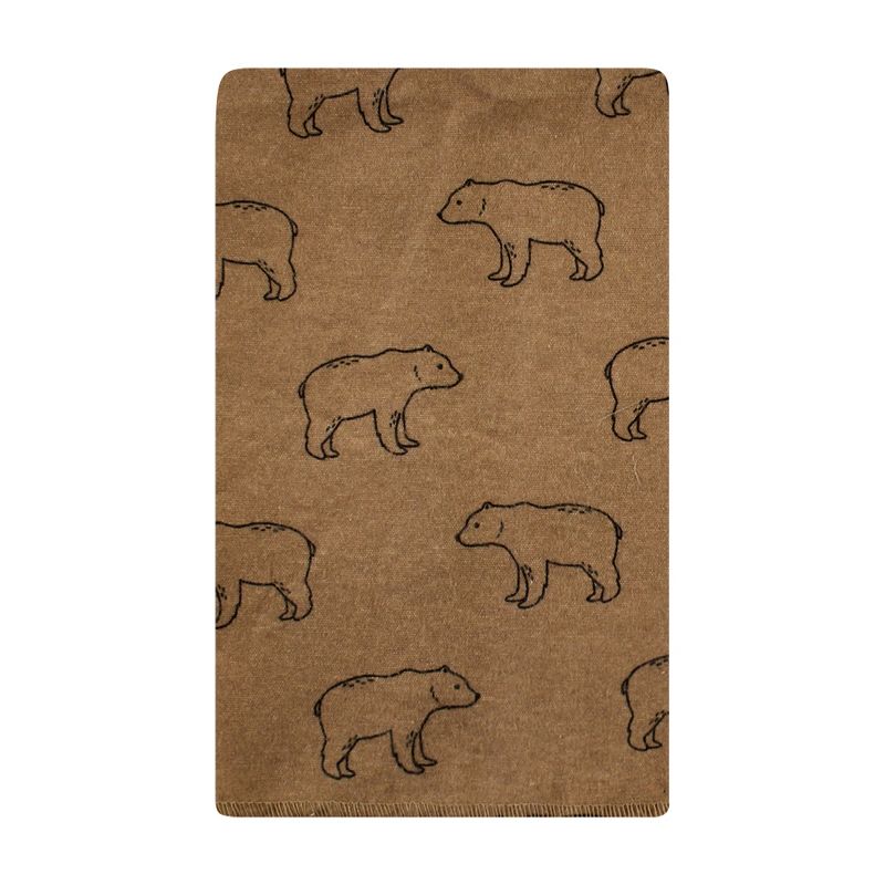 Hudson Baby Cotton Flannel Burp Cloths, Brown Bear 10 Pack, One Size, 4 of 8