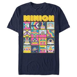 Men's Minions: The Rise of Gru Rainbow Panels T-Shirt - 1 of 4