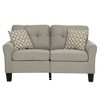 Poundex 2 Piece Fabric Sofa Loveseat Set - 4 of 4