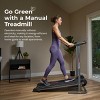 Manual Walking Treadmill - Foldable, Built-In Incline - Sunny Health & Fitness - 3 of 4