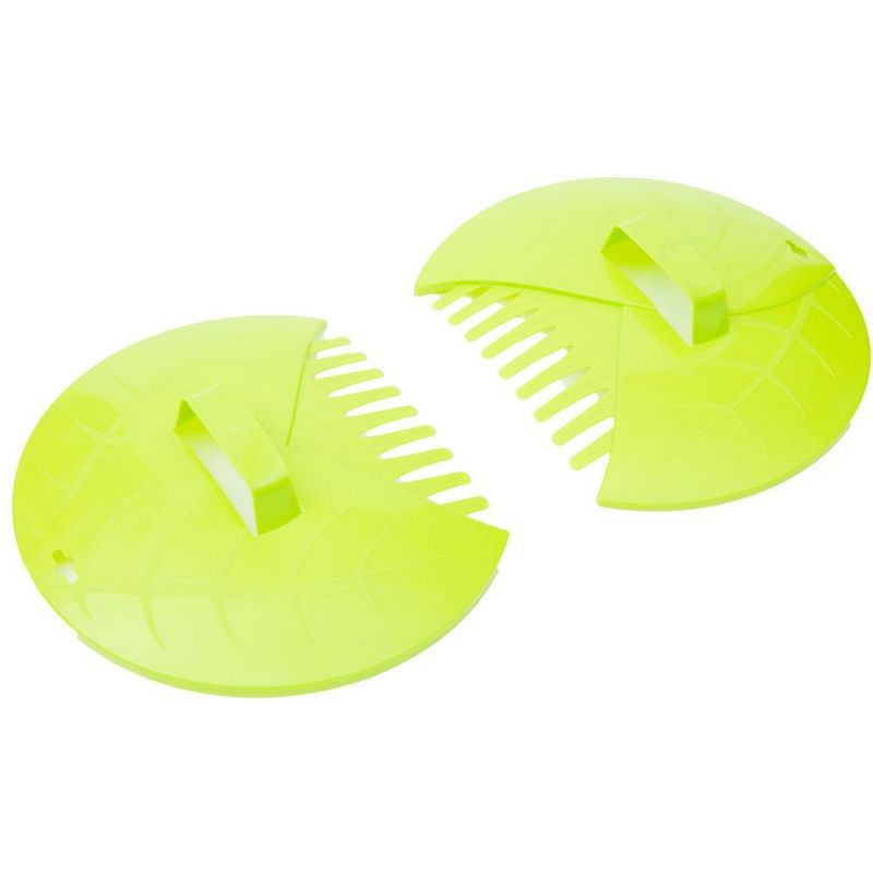 Gardenised Decorative Pair of Leaf Scoops, Hand Rakes for Lawn and Garden Cleanup, 4 of 11