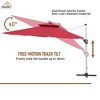CASAINC 11 ft Square Cantilever Patio Umbrella with Tilt Patio and 360° Base Rotation - Base Not Included - 3 of 4