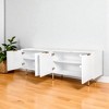 Modern 70.87" TV Stand for 80 Inch TVs, Storage Cabinet with 4 Doors, Particle Board Media Console for Living Room or Bedroom - 2 of 4