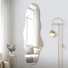 Lirago Asymmetrical Wall Mirror Vanity Mirror Decor Mirror 59x20 - 3 of 4